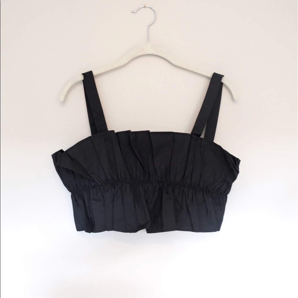 Black Peplum Tank